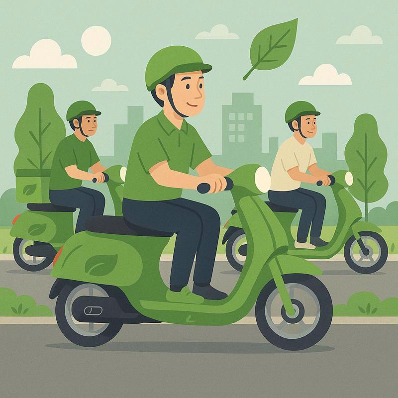 HCMC眼睛移动400,000辆乘车摩托车