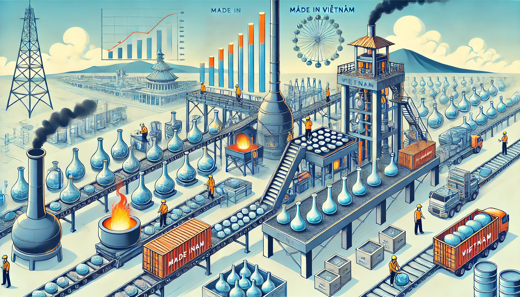 玻璃及玻璃器皿：4月份越南出口小幅下降0.58%，新加坡为第一目的地