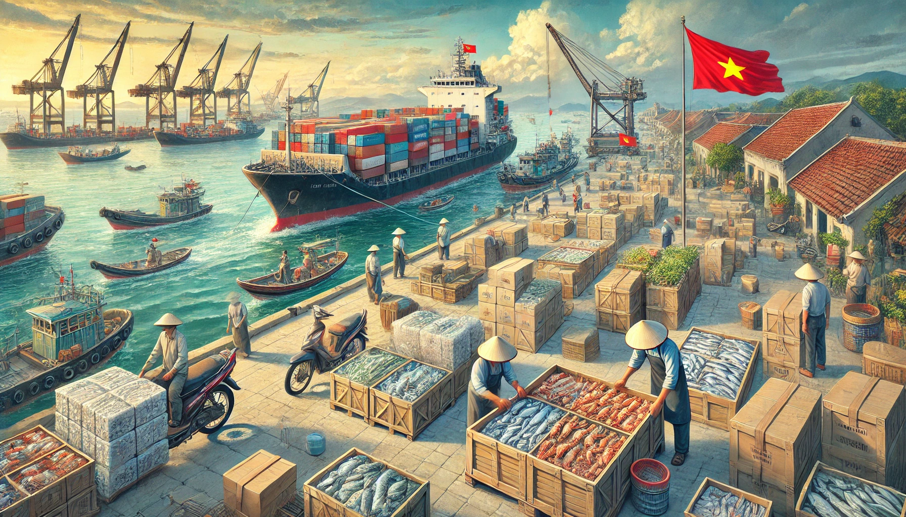 食品加工：7月份越南加工海鲜产量上升，年初至今增长强劲