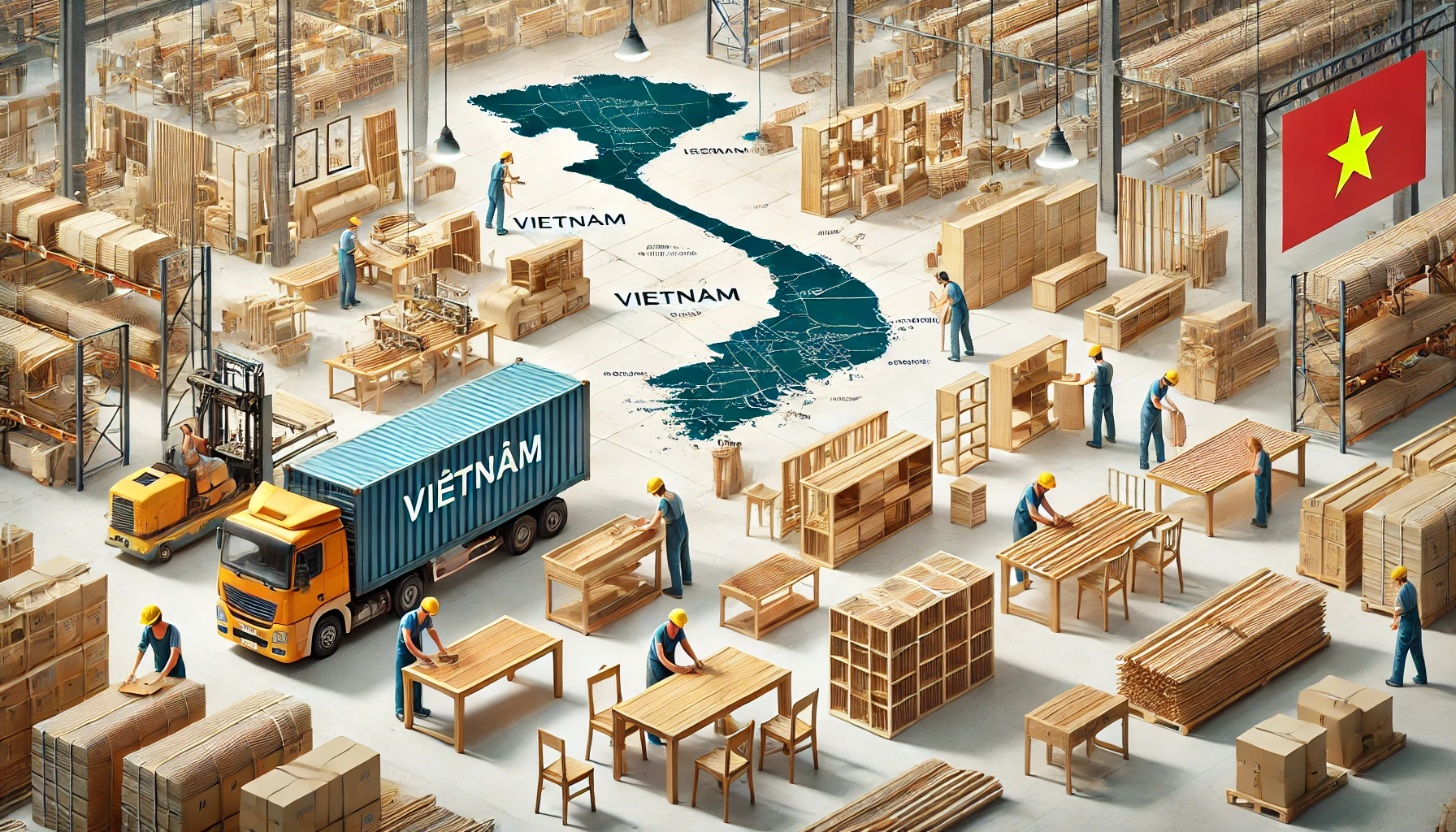 木材和木制品：越南 5 月份出口下降 2.50%