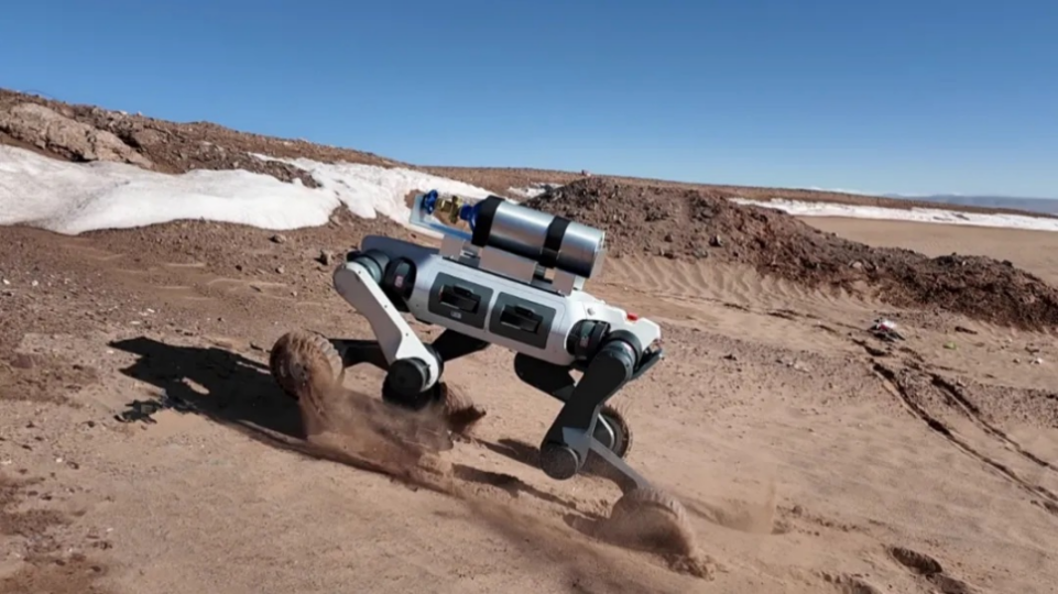 呼伦贝尔极寒雪地测试：山猫M20轮足机器人验证-30℃可靠作业能力(图4)