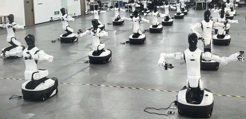 智元机器人获龙旗科技数亿元智元精灵G2框架订单，将部署近千台机器人(图1)