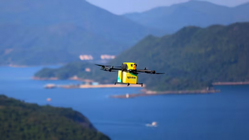 美团无人机香港首飞(图1) 美团无人机香港首飞(图1)