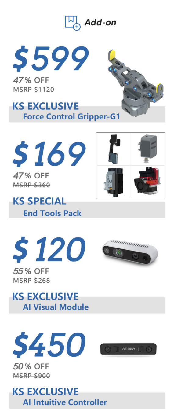 1.5Kg负载+7DoF+AI相机+手势控制 这款零编程机械臂你想要吗？(图9)