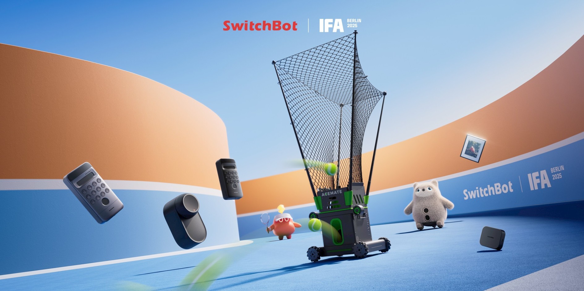 SwitchBot凭借全球首款人工智能网球机器人和智能伴侣在IFA 2025重新定义智能生活