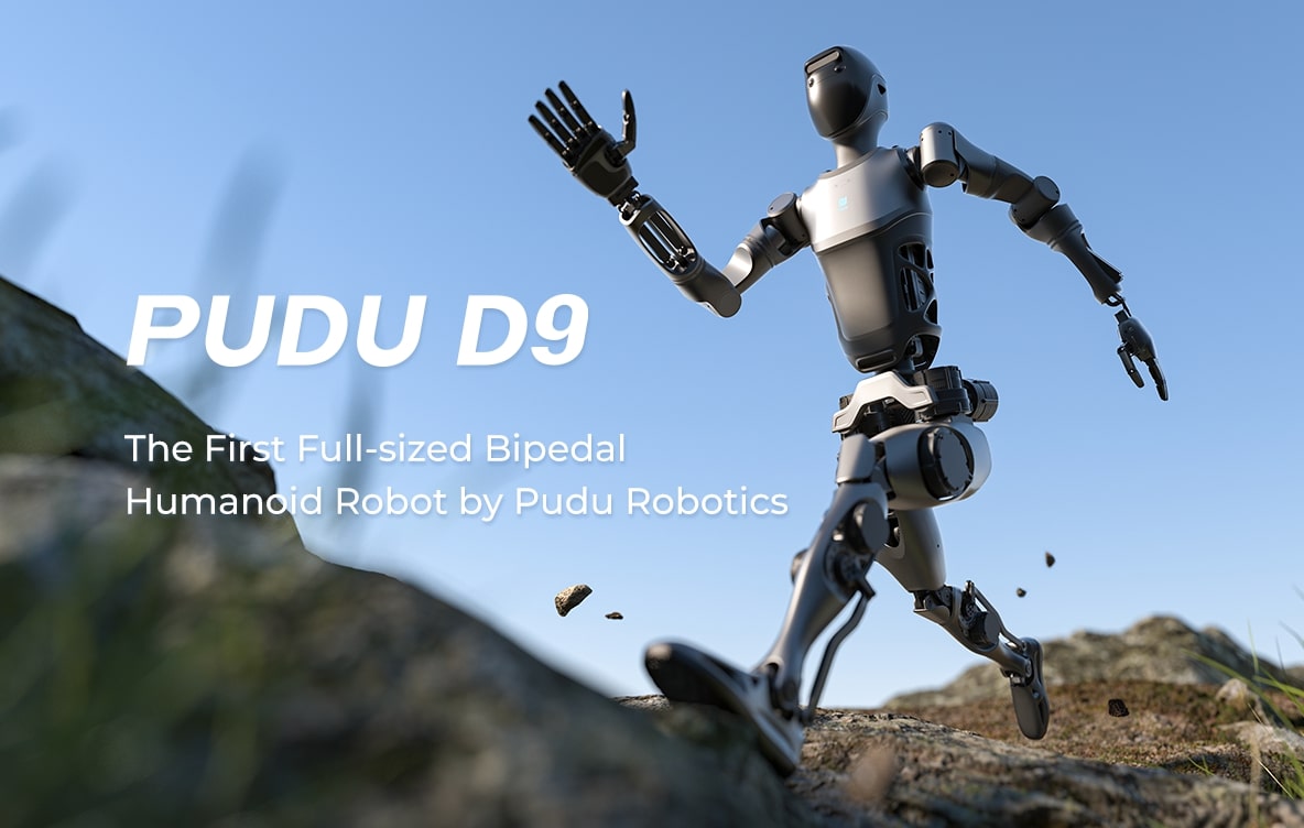 Pudu Robotics 推出首款全尺寸双足人形机器人 PUDU D9