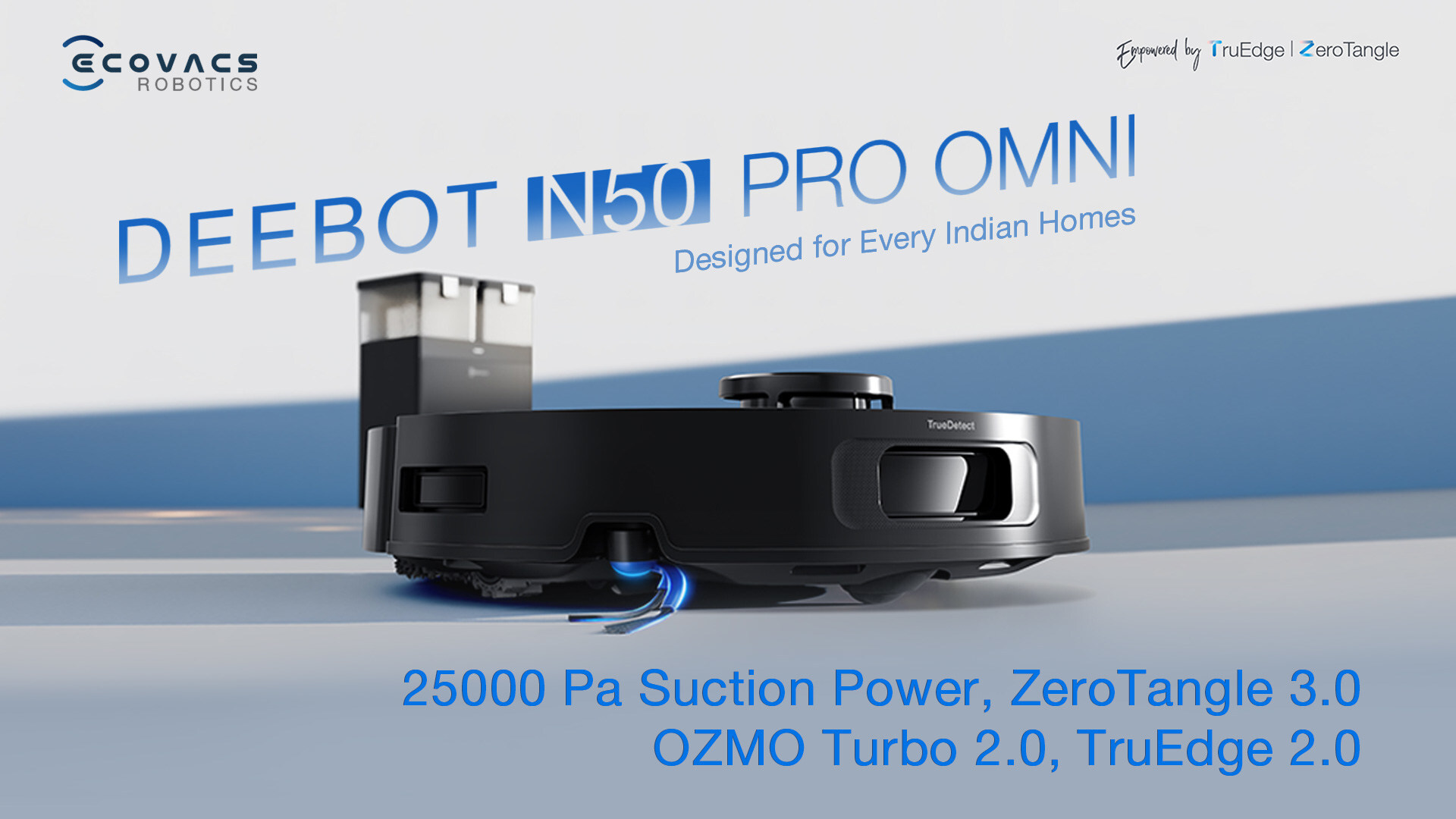 科沃斯在印度推出采用 ZeroTangle 3.0 技术的 DEEBOT N50 PRO OMNI 扫地机器人