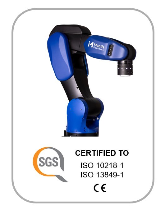 Mantis Robotics 的 MR-1 成为首款通过 ISO 安全标准认证的无围栏高速工业机器人