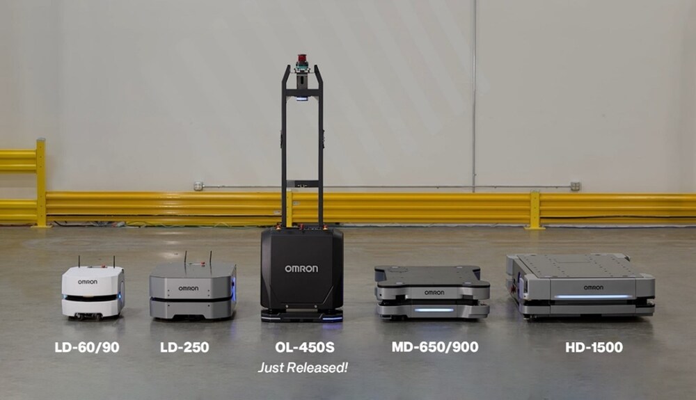 欧姆龙推出 OL-450S 薄型 AMR 变革自主物料搬运