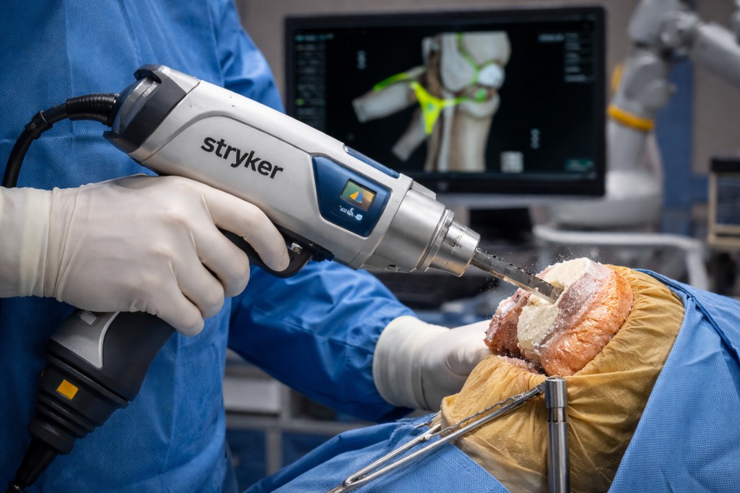 Stryker 在有限的市场发布中推出了用于全膝关节的 Mako RPS 手持式机器人