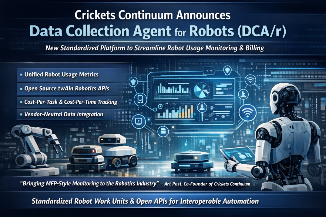 Crickets Continuum 宣布 DCA/r 标准化不同平台上的机器人使用数据