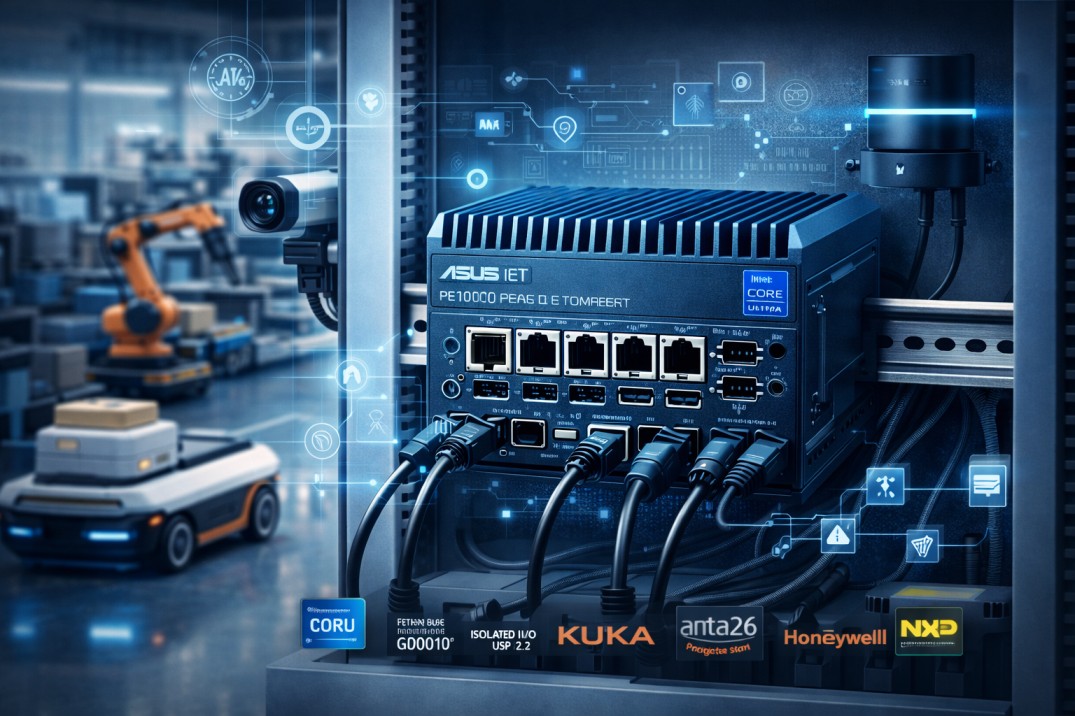 华硕物联网推出 PE1000U 紧凑型无风扇边缘计算机，搭载 Intel Core Ultra 系列 2