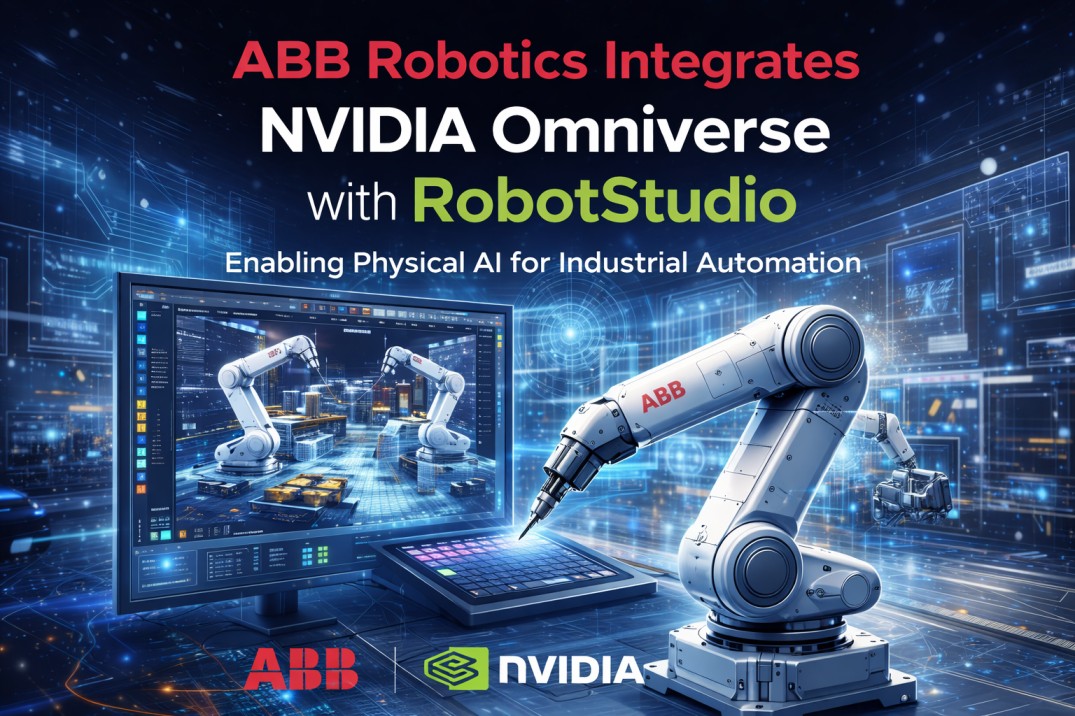 ABB Robotics 将 NVIDIA Omniverse 与 RobotStudio 集成，为工业自动化提供物理 AI