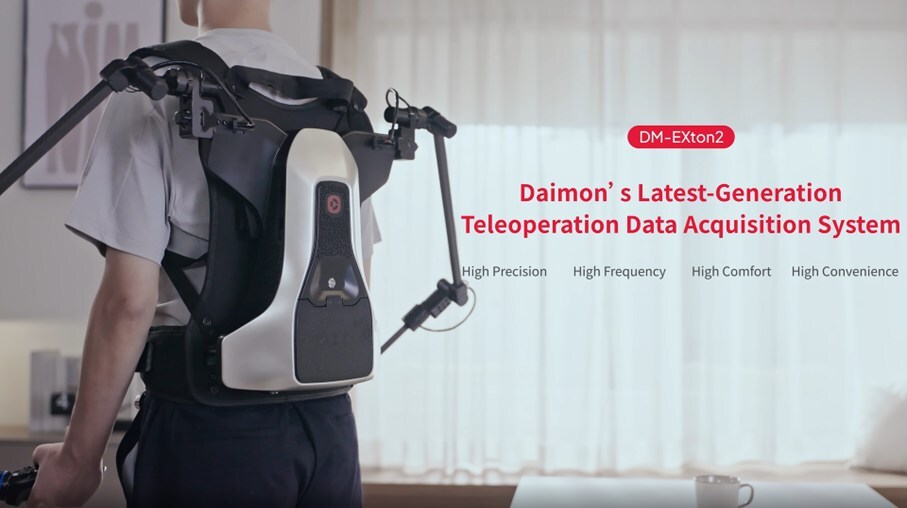 Daimon Robotics 在 CES 2026 上首次亮相 DM-EXton2 触觉远程操作系统