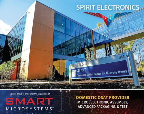 Spirit Electronics 收购 SMART Microsystems 以推动美国半导体创新