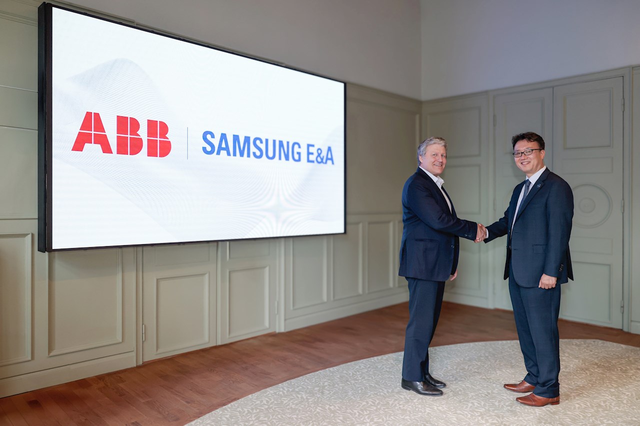 ABB 和 SAMSUNG E&A 合作通过自动化工厂彻底改变工业建设