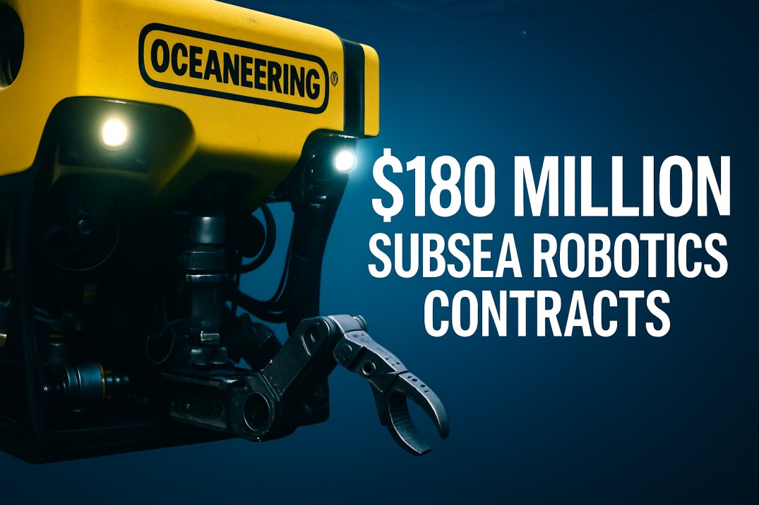 Oceaneering 与巴西国家石油公司签订价值 1.8 亿美元的海底机器人合同
