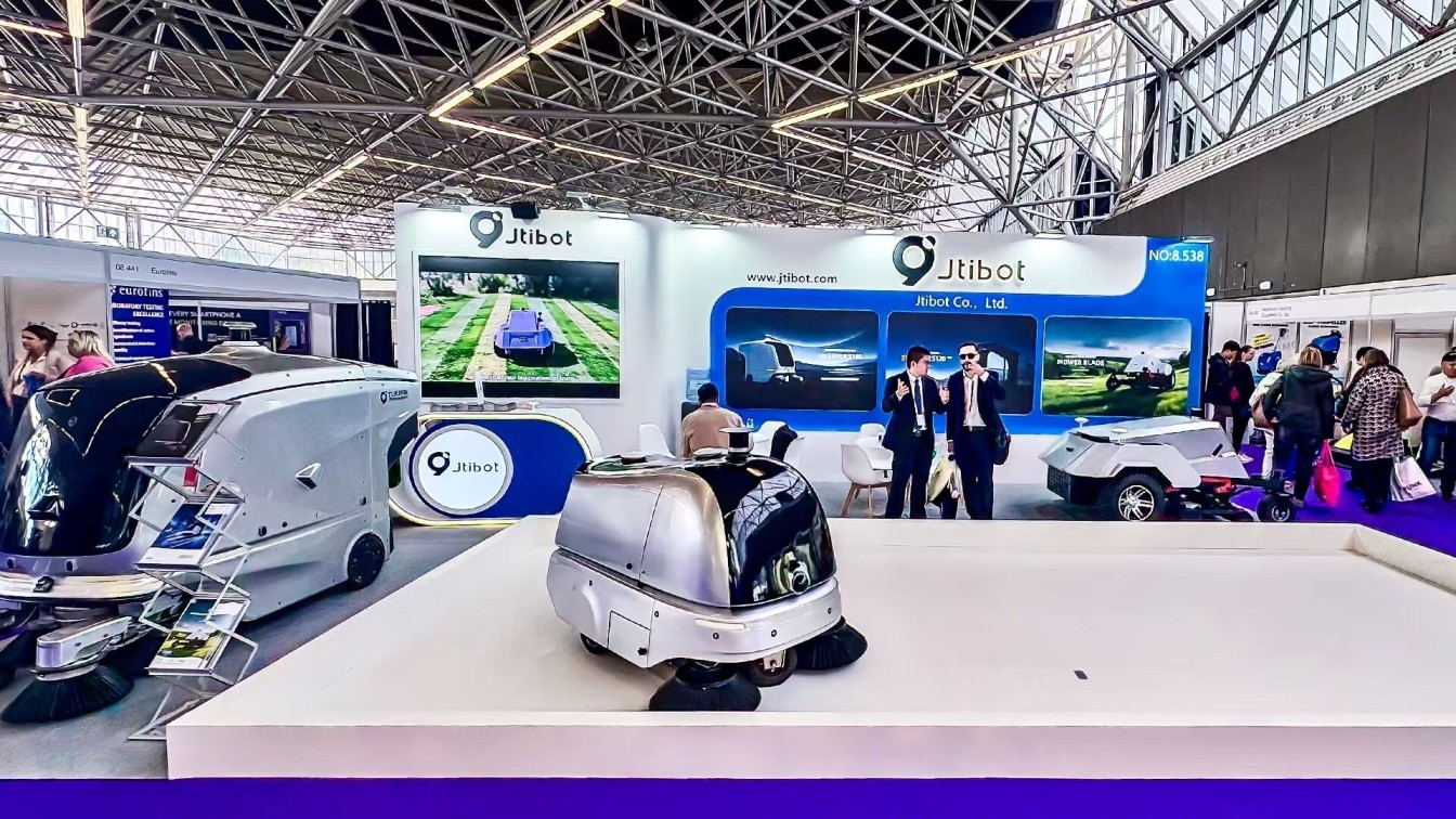 Jtibot 在 2026 年阿姆斯特丹 Interclean 展会上展示人工智能驱动的户外清扫解决方案