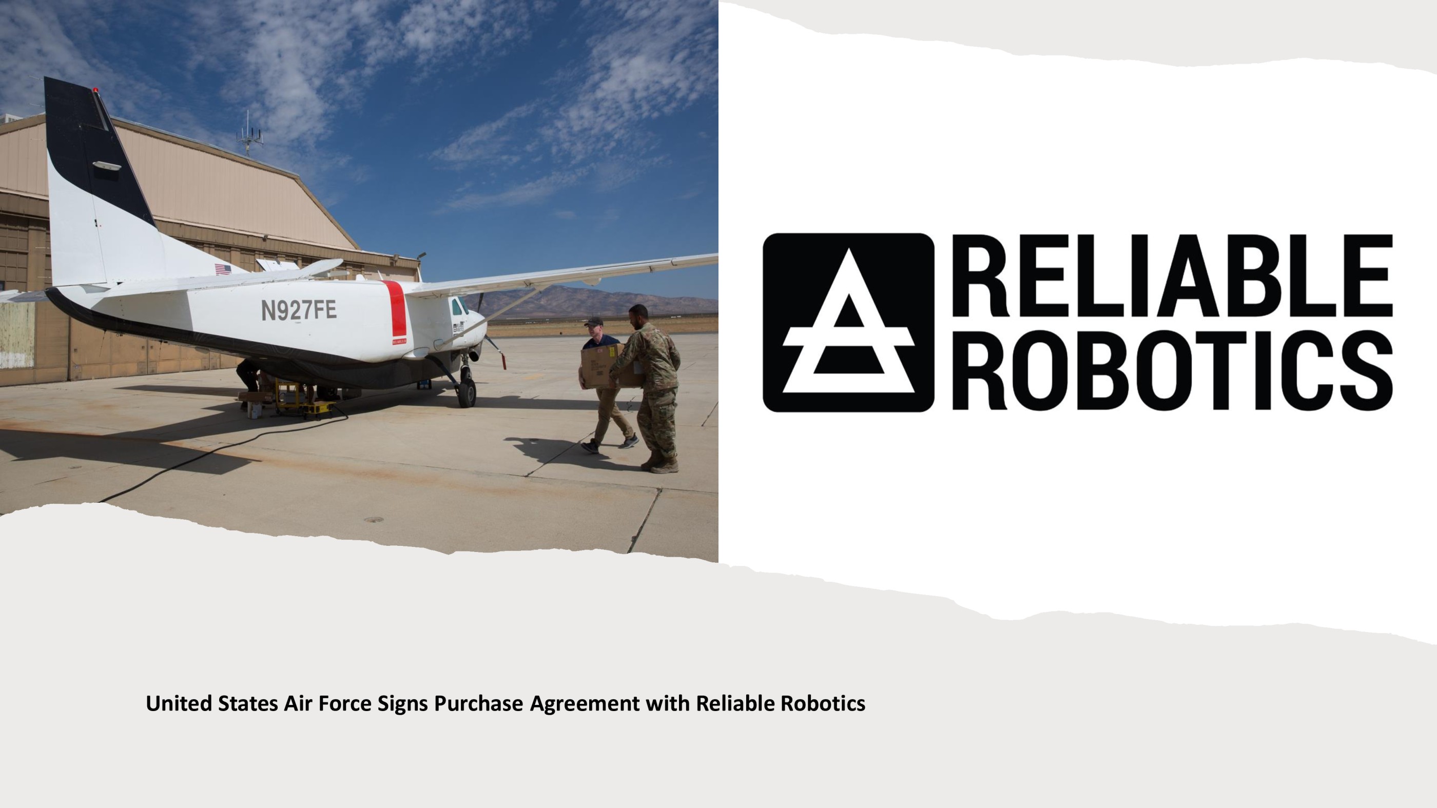 Reliable Robotics 与美国空军合作推进自主飞机运营