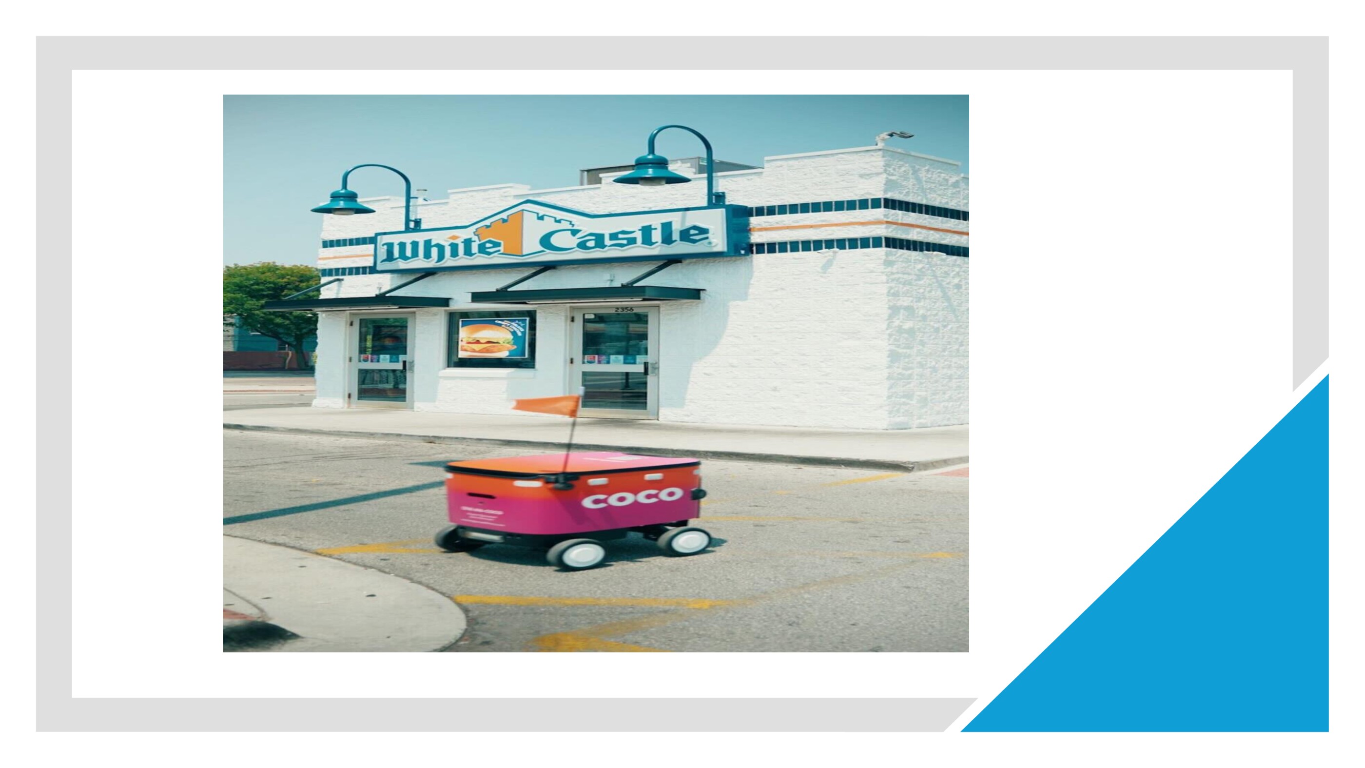 Coco Robotics、White Castle 和 Uber Eats 联手在芝加哥推出自动送货服务