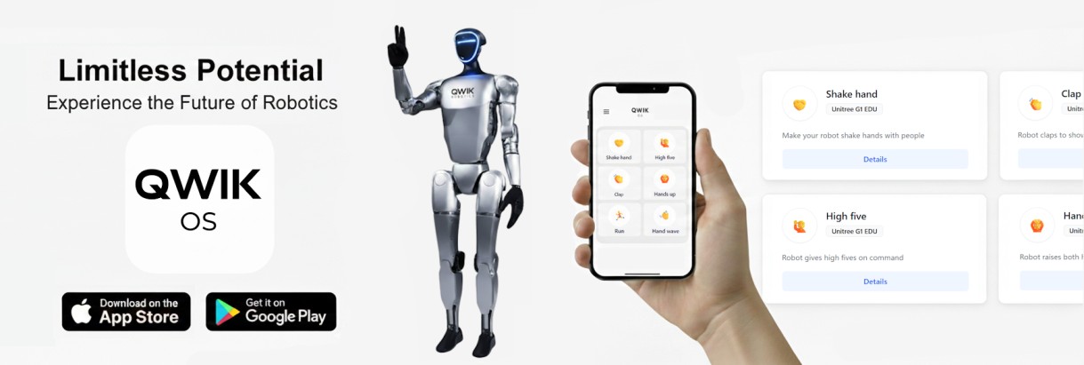 QwikOS 推出适用于开放 SDK 人形机器人的通用移动平台