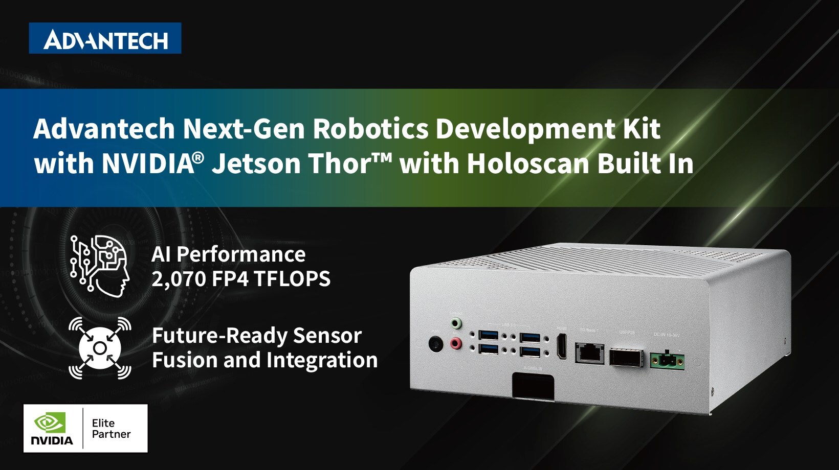 研华推出由 NVIDIA Jetson Thor 和 Holoscan 提供支持的 MIC-742-AT 机器人开发套件