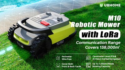 UBHOME 和 Qualcomm 通过机器人割草机 M10 重新定义智能园艺