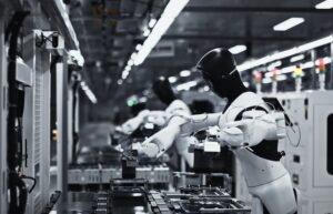 在长的平板电脑生产线上工作。