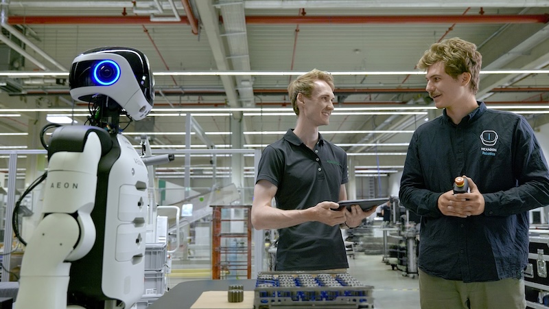 Hexagon与舍弗勒在Humanoid Gym启动AEON人形机器人训练