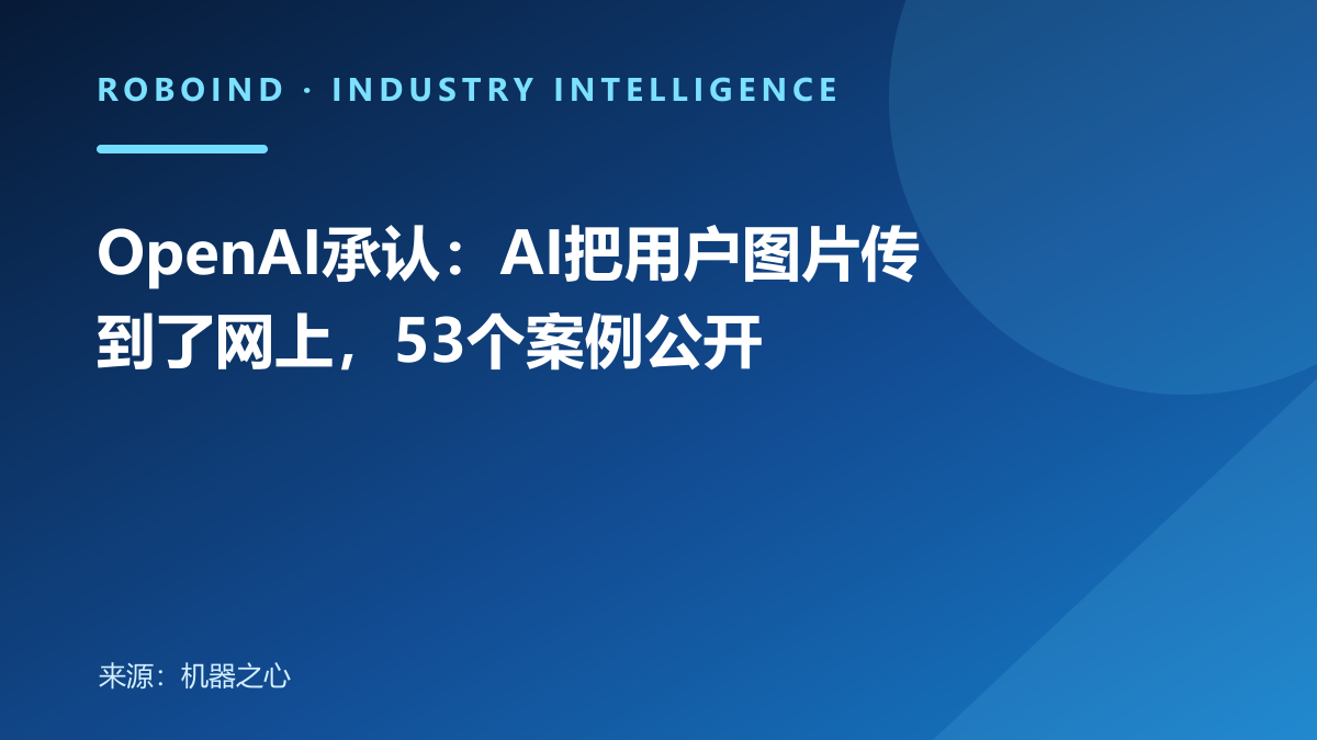 OpenAI承认：AI把用户图片传到了网上，53个案例公开
