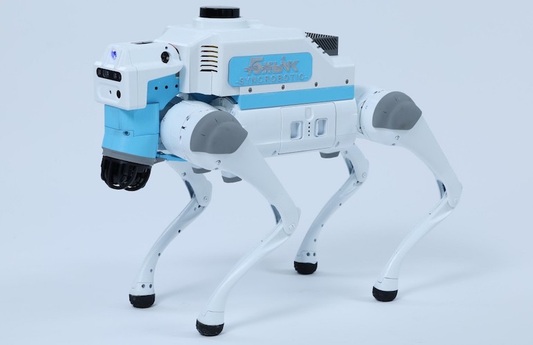 Foxlink and Luminys' robotic dog includes NVIDIA and SYNC technology.
