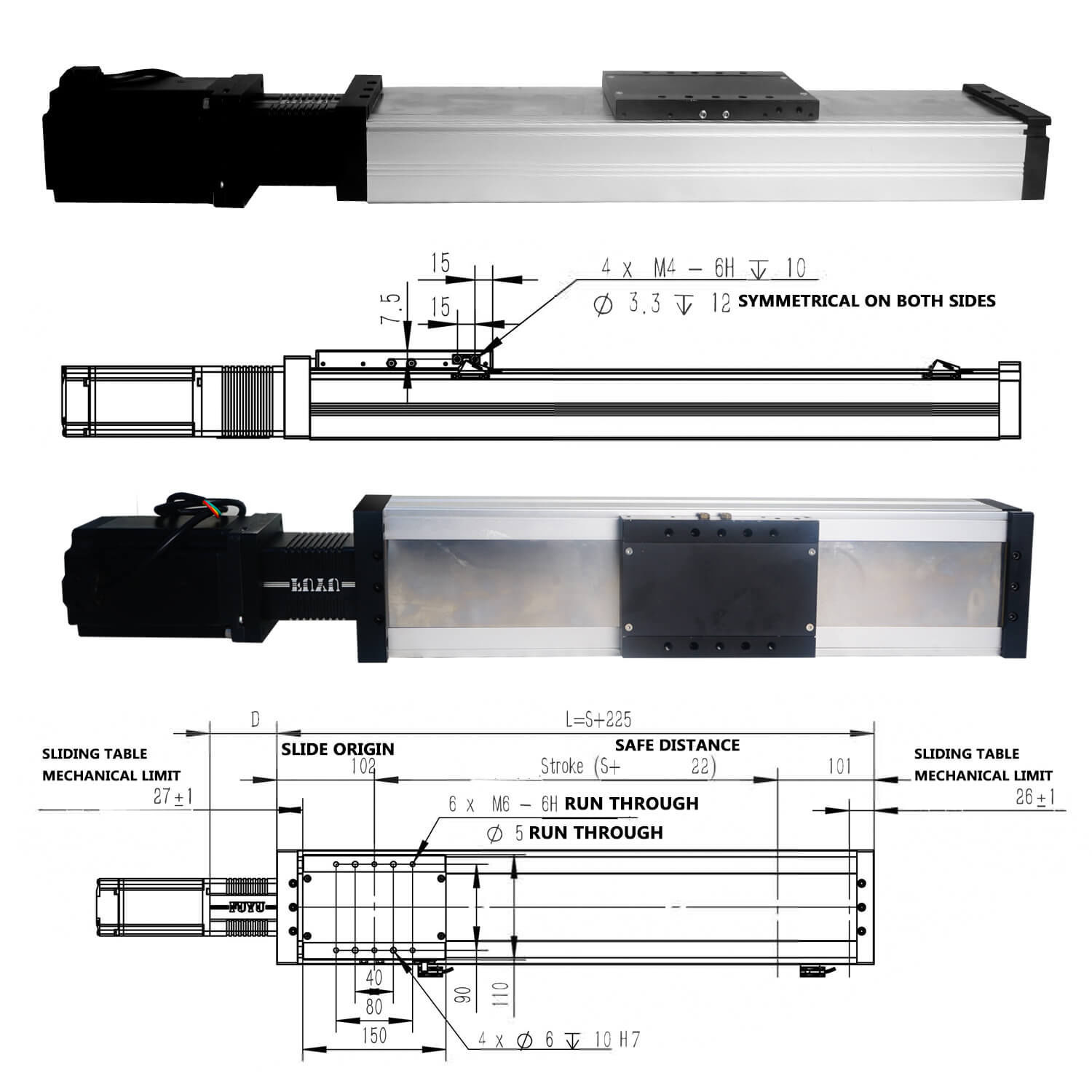 直角坐标机器人 FSL120XYZ-T 3轴 转运 多功能