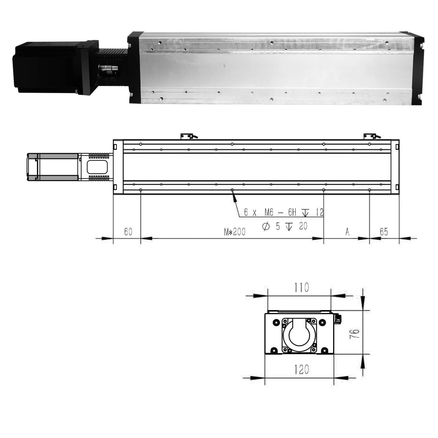 直角坐标机器人 FSL120XYZ-T 3轴 转运 多功能