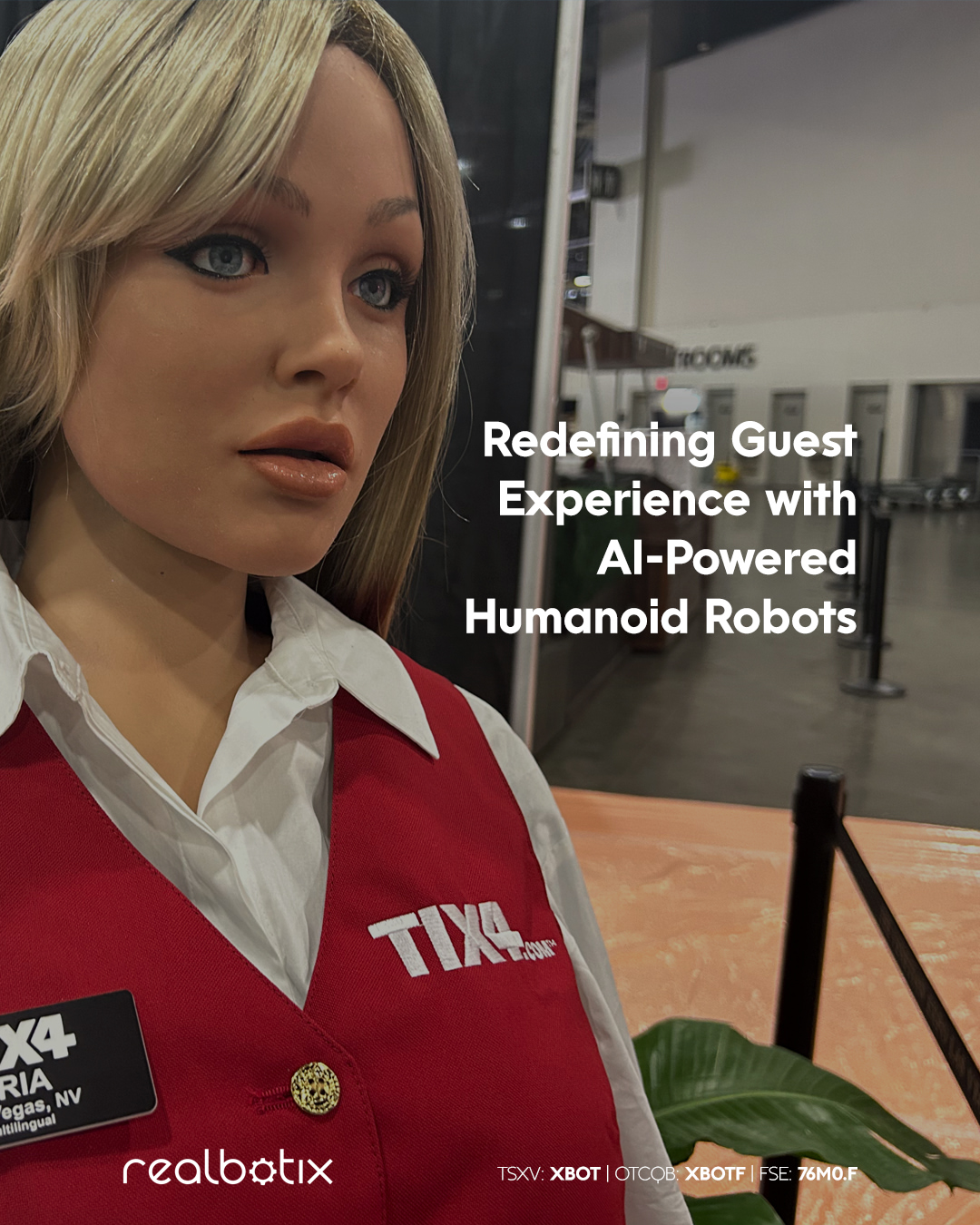 Realbotix Robotic AI Enabled Bust | Humanoid Robot