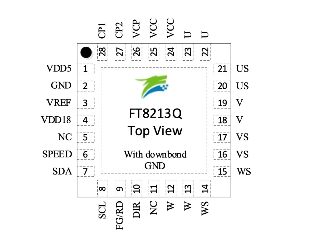 FT8213 三相无刷直流电机驱动芯片
