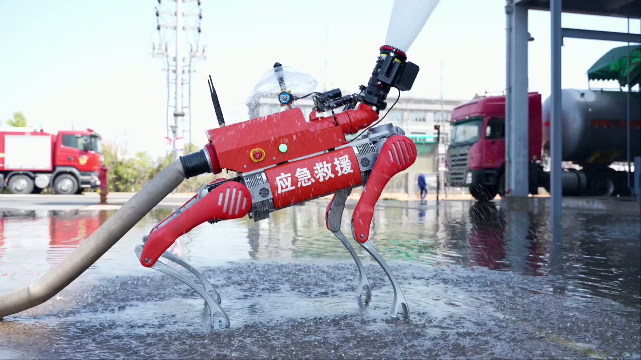 机器人淋水降温系统