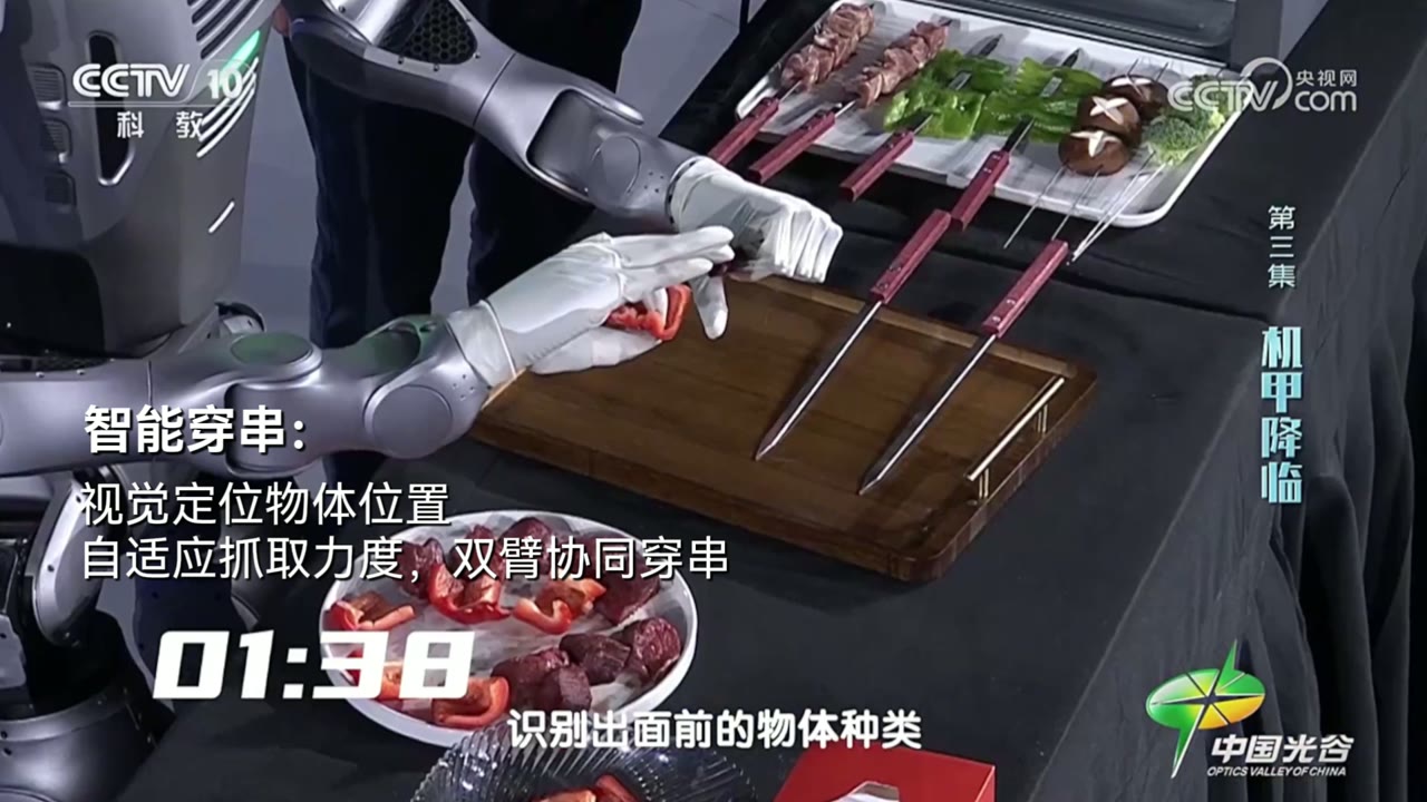 DOBOT Atom 在央视机器人大赛自主完成烧烤任务