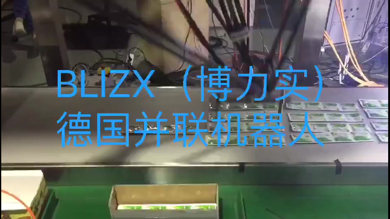 博力实蜘蛛手机器人高速视觉分拣