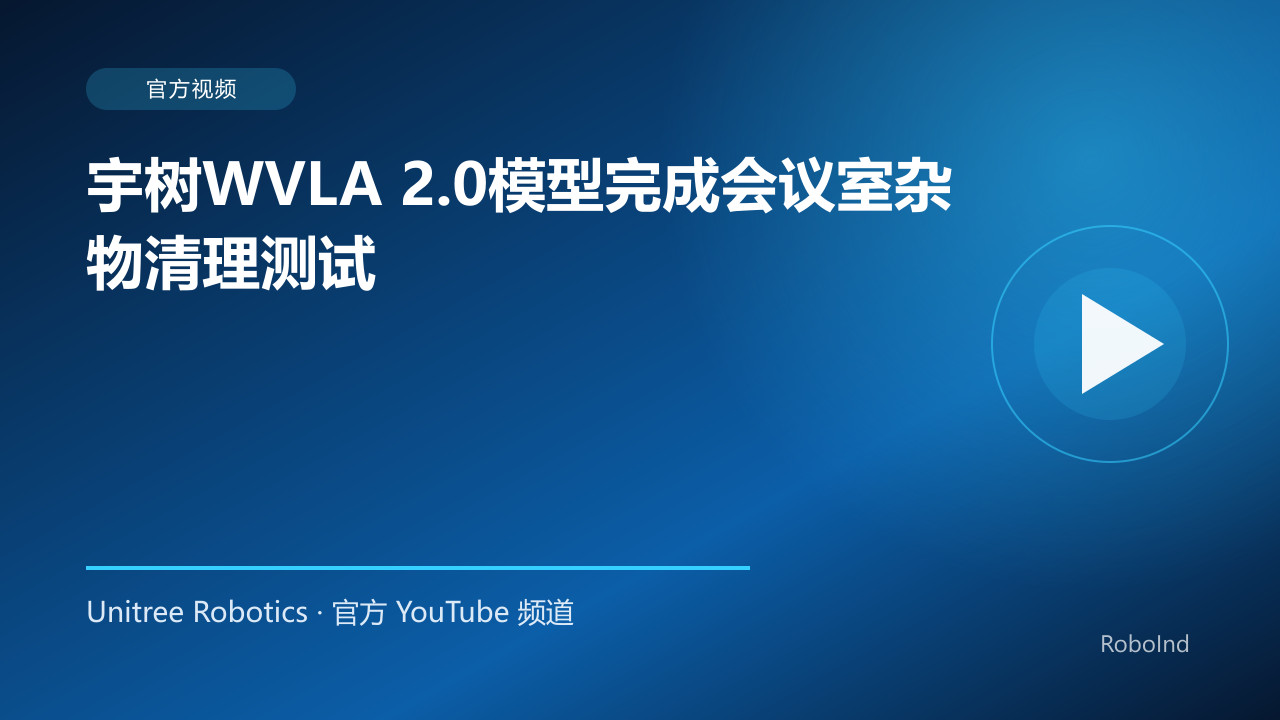 宇树WVLA 2.0模型完成会议室杂物清理测试