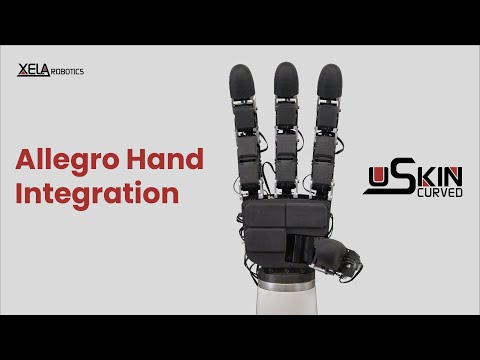 XELA uSkin Curved与Allegro灵巧手集成演示