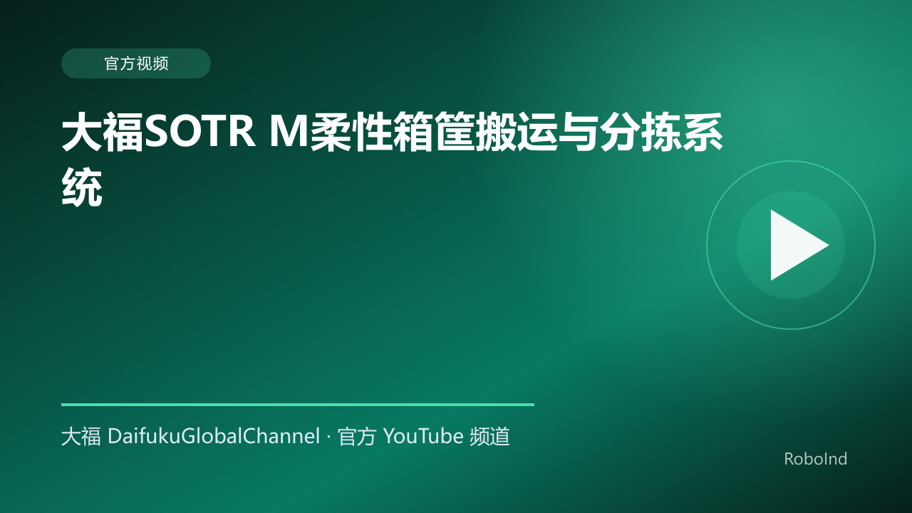 大福SOTR M柔性箱筐搬运与分拣系统
