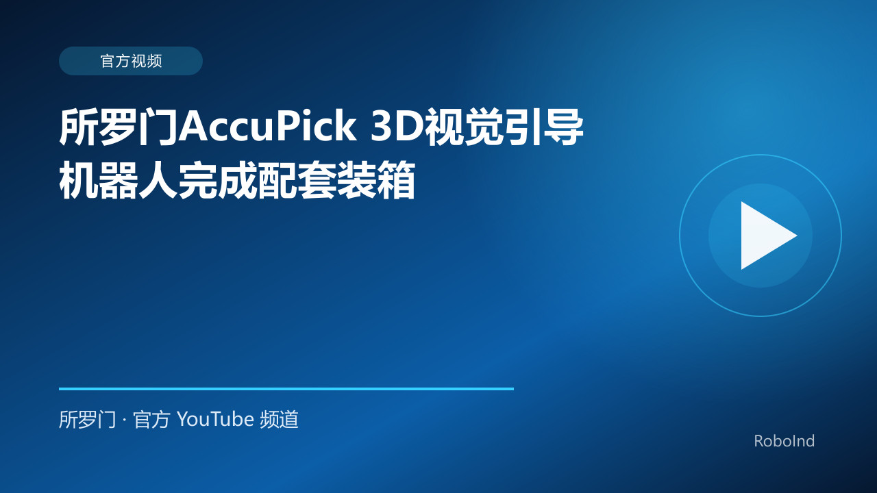所罗门AccuPick 3D视觉引导机器人完成配套装箱