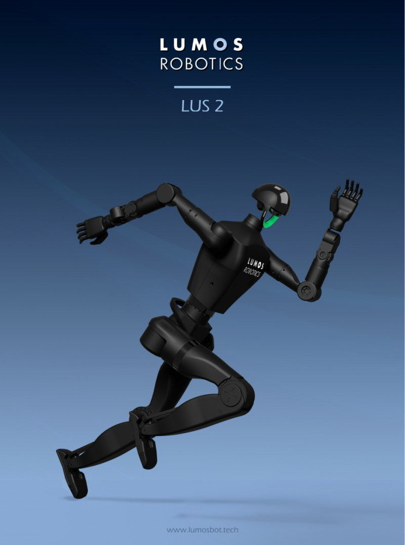一秒弹射，闪电起身！全球首个1秒起身人形机器人Lumos Robotics LUS2震撼亮相！(图1)