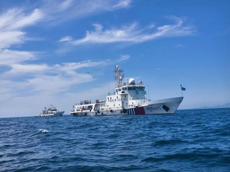 船艇无人机齐上阵！山东海事联合多部门开展海空立体巡航执法(图1)