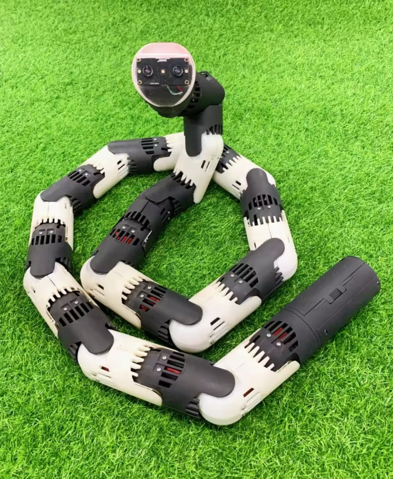 南开大学蛇形机器人亮相:身形灵活,无惧核辐射(图1) 南开大学蛇形机器人亮相:身形灵活,无惧核辐射(图1)