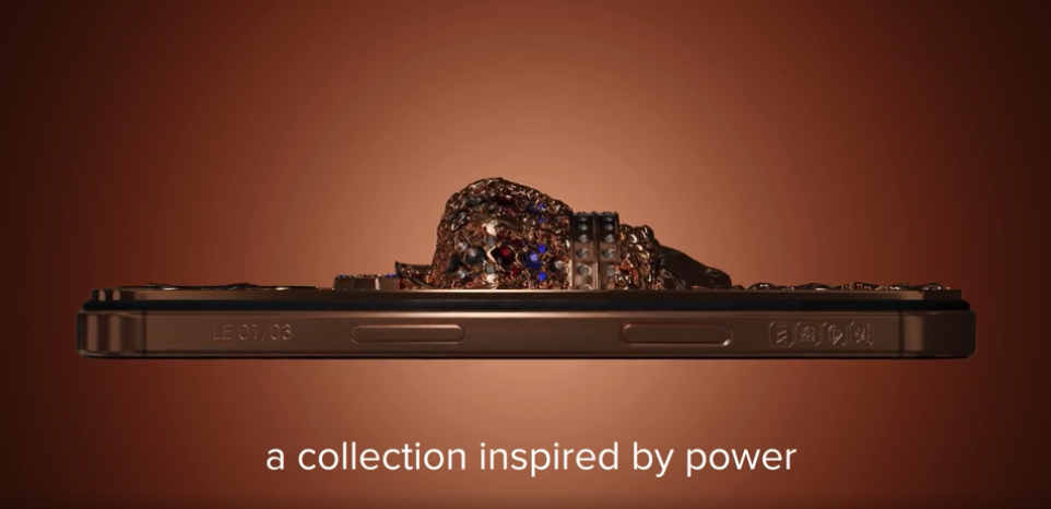 最贵苹果手机登场，机身镶嵌402颗钻石(图4)