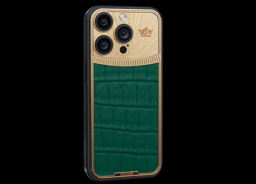 最贵苹果手机登场，机身镶嵌402颗钻石(图6)