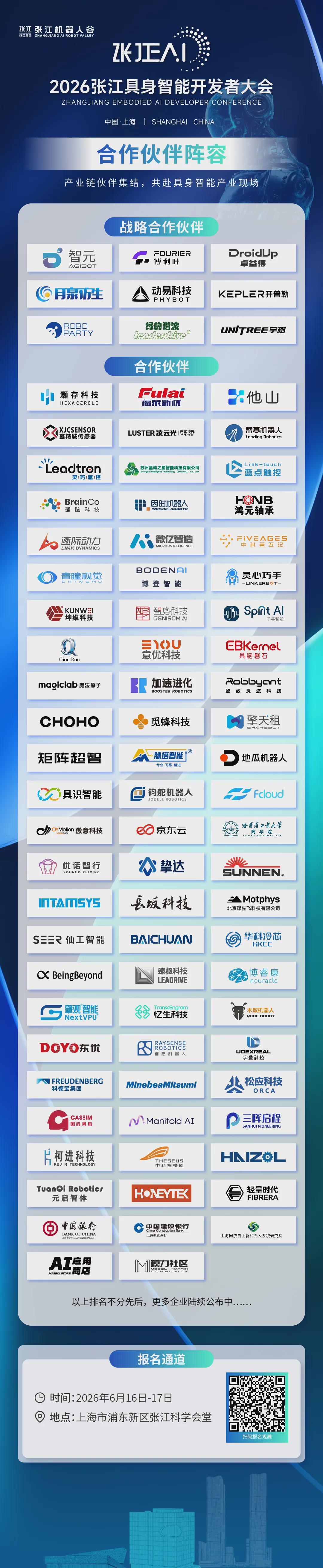 一文速览，2026张江具身智能开发者大会主论坛议程、重磅嘉宾和展位分布(图3)