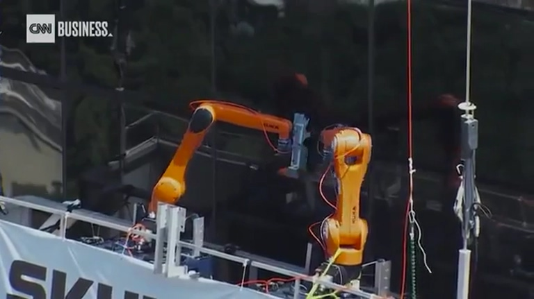 高楼建筑窗户清洁_Onrobot