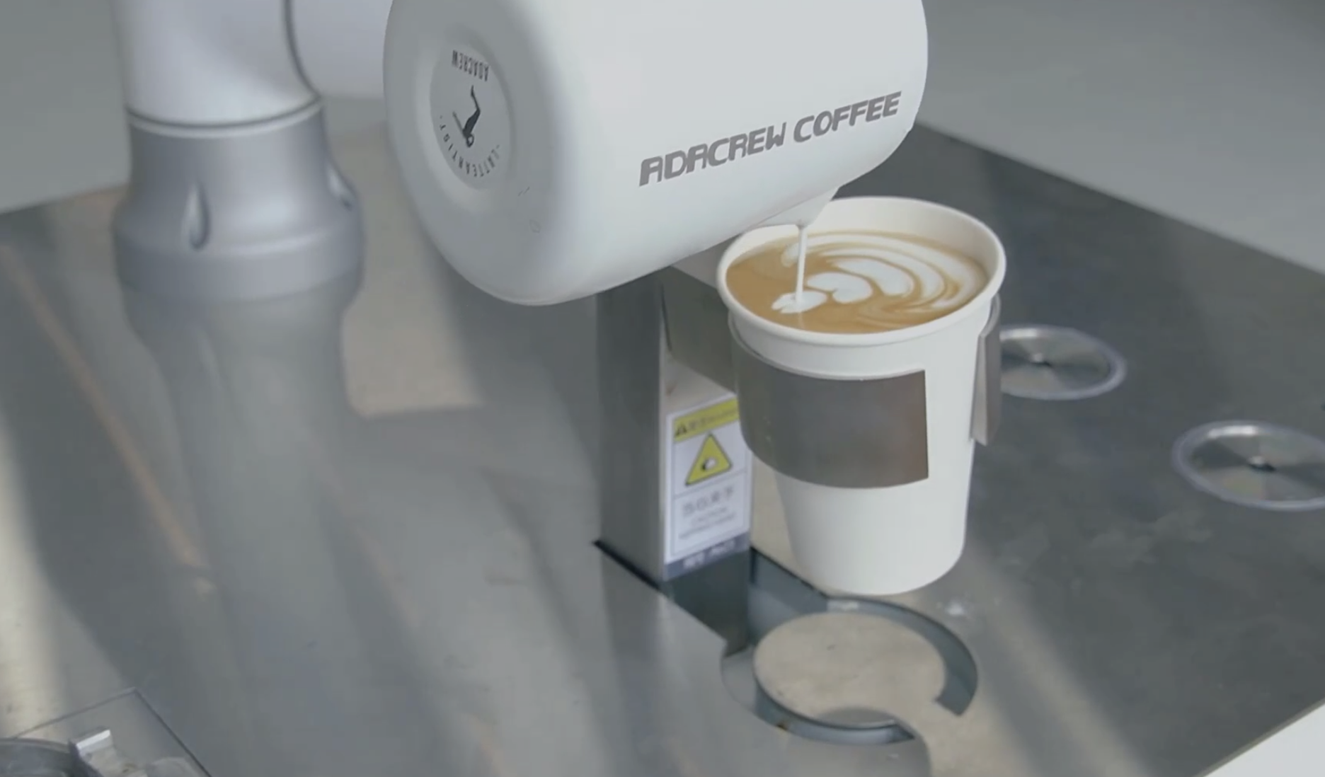 EC63 Barista Robot making Cappuccino